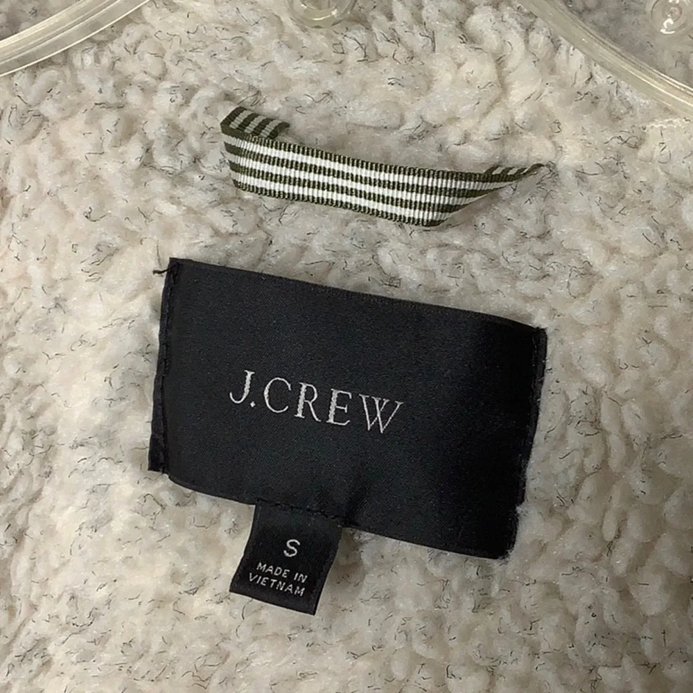 J. Crew Sherpa Lined Puffer Jacket Coat With PrimaLoft Size S